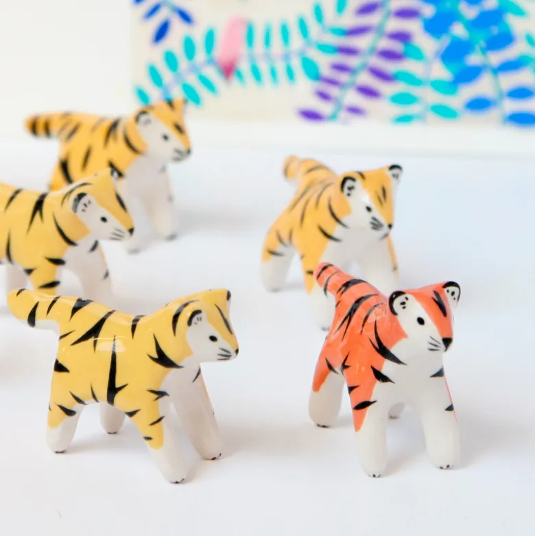 Figurine Tigre Jaune