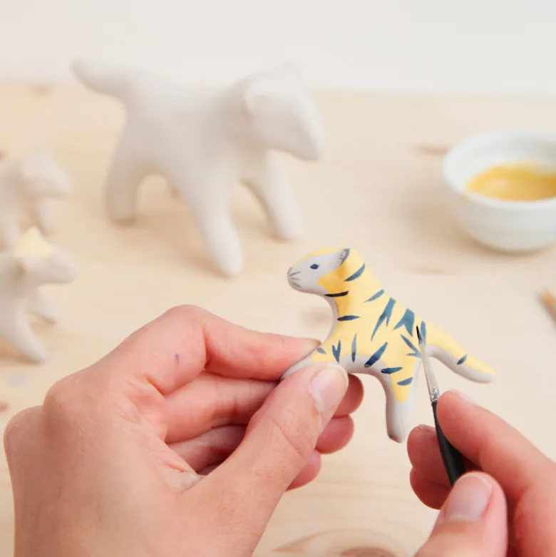 Figurine Tigre Jaune