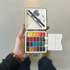 Kit d'aquarelle de voyage - Olive