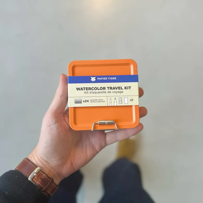Kit d'aquarelle de voyage - Orange