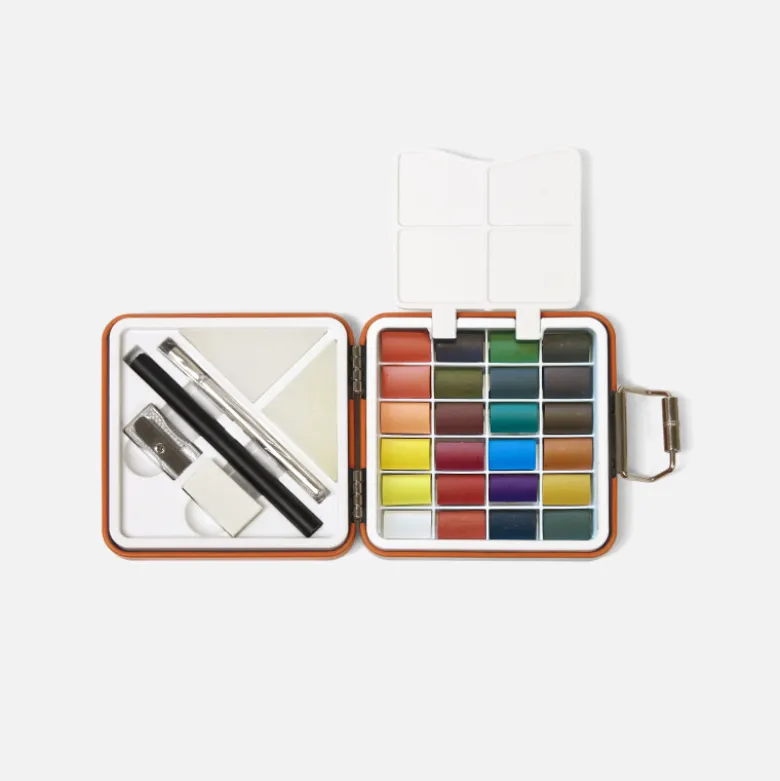 Kit d'aquarelle de voyage - Orange