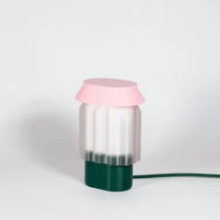 Lampe Nour - Vert et rose