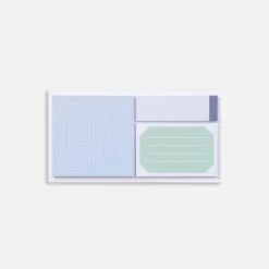 Notes adhésives - Emily - Assortiment Bleu
