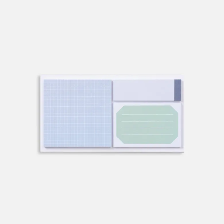 Notes adhésives - Emily - Assortiment Bleu