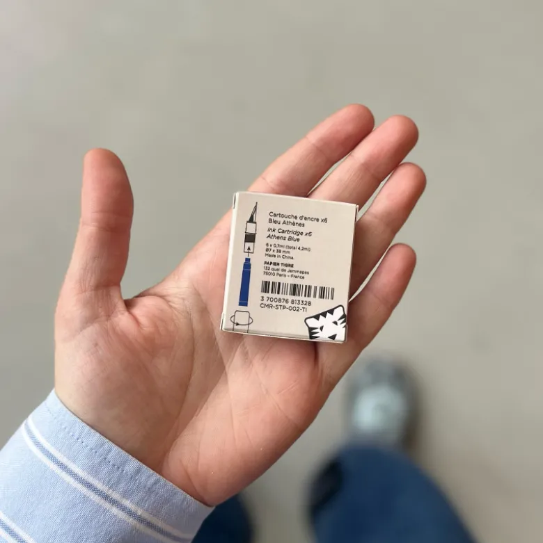 Pack de 6 cartouches stylo-plume - Bleu Athènes