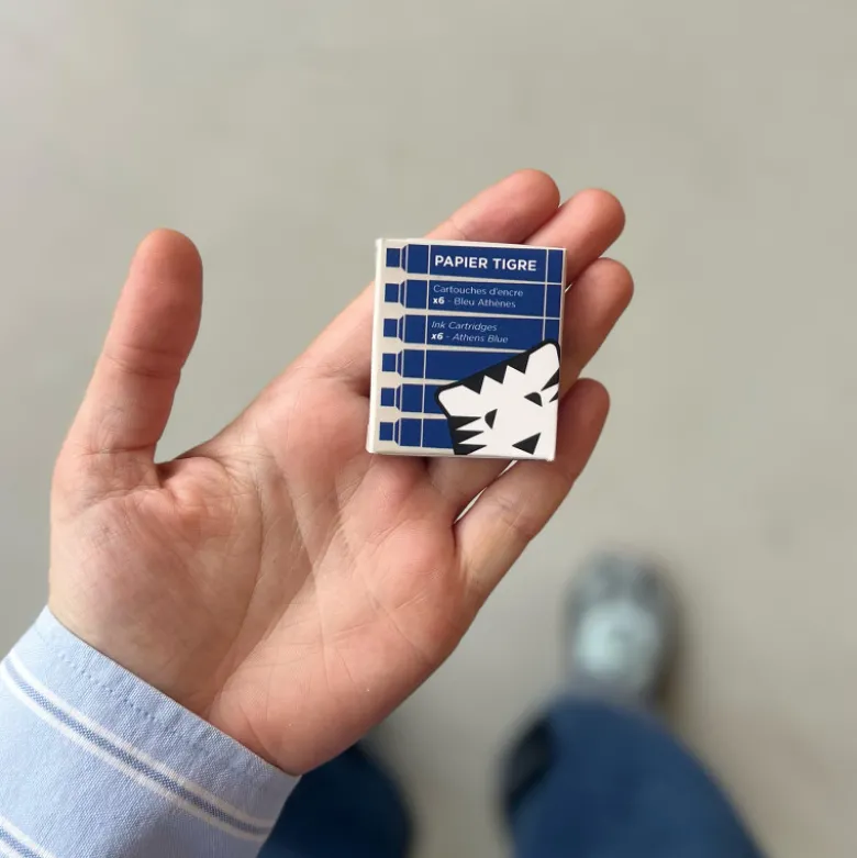 Pack de 6 cartouches stylo-plume - Bleu Athènes