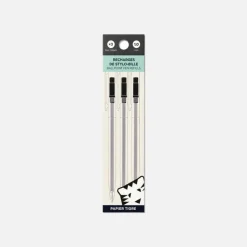 Pack de 3 recharges noires pour stylo-bille