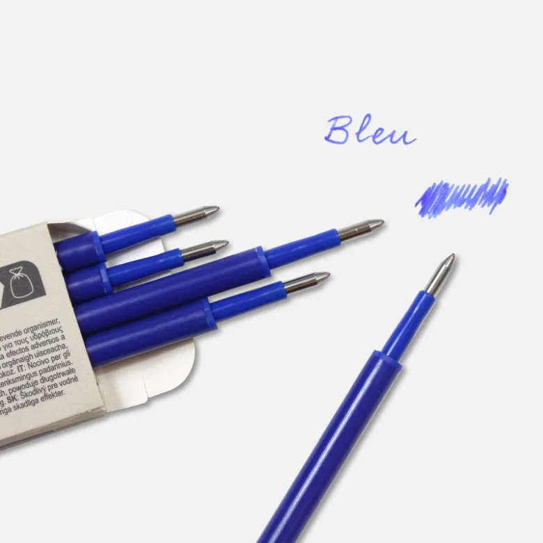 Pack de 5 recharges stylo effaçable Korektor - Bleu Athènes