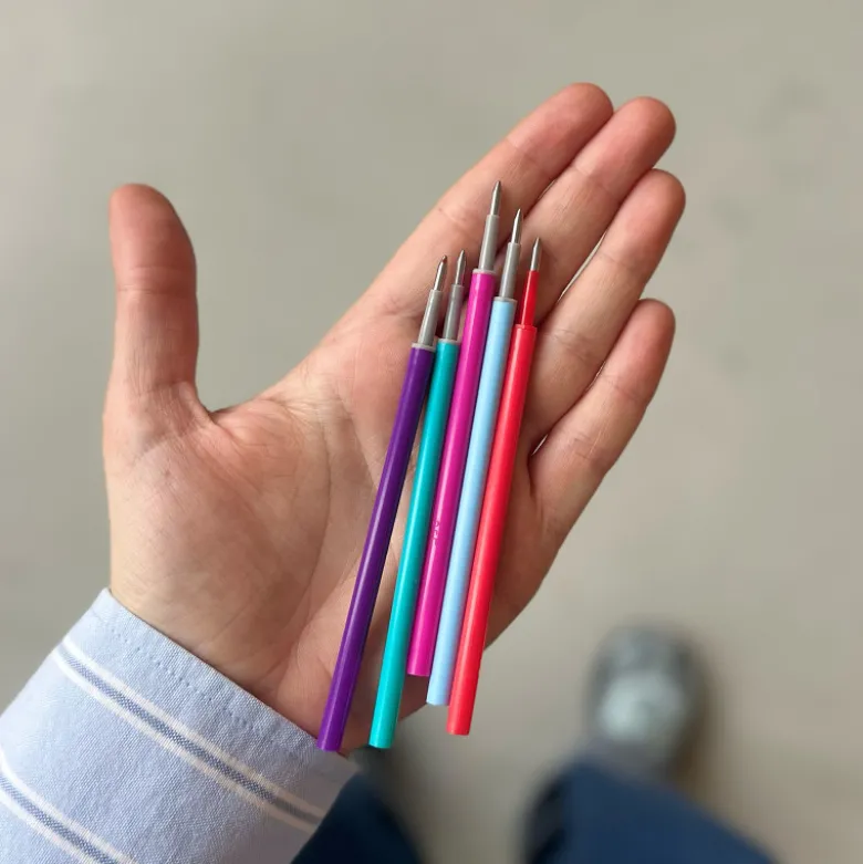 Pack de 5 recharges stylo effaçable Korektor - Multicolore