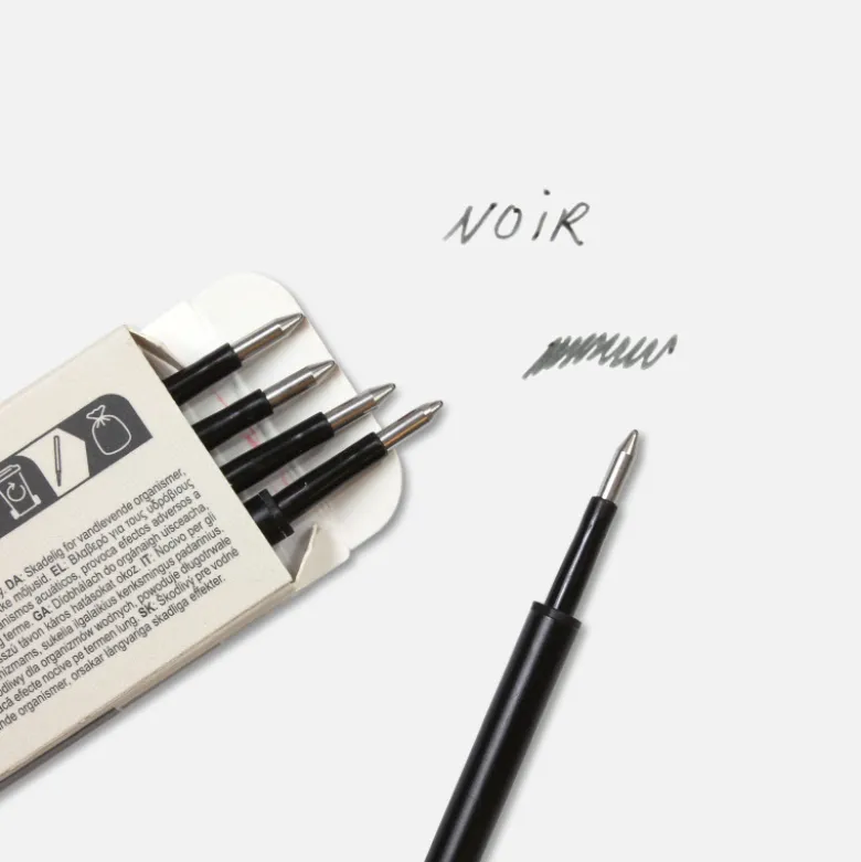 Pack de 5 recharges stylo effaçable Korektor - Noir Gotham