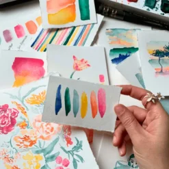 Palette d'aquarelle Peindre le bonheur