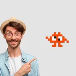 Pixel Corner - Alien orange