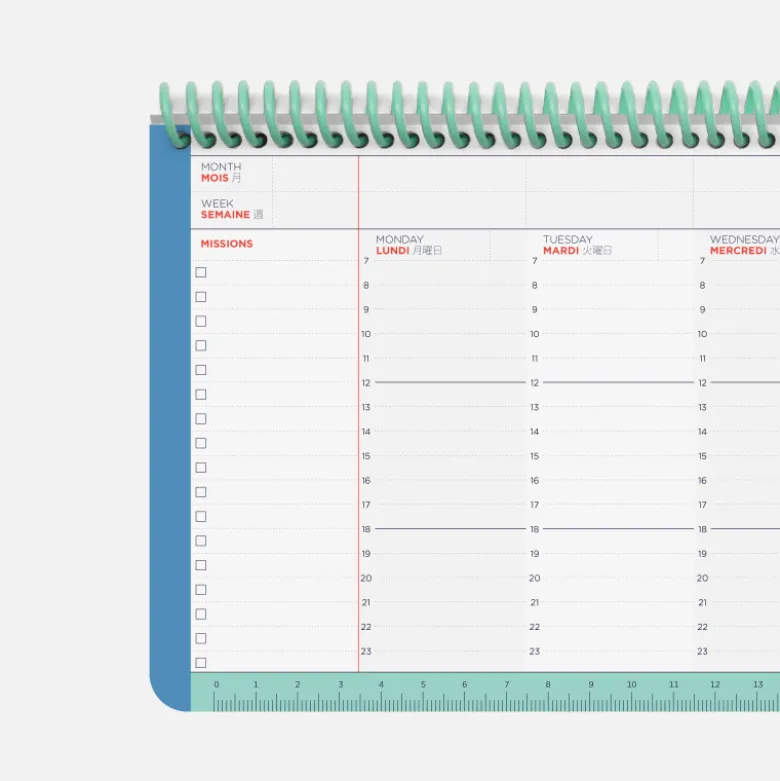 Planning Hebdomadaire - Palette