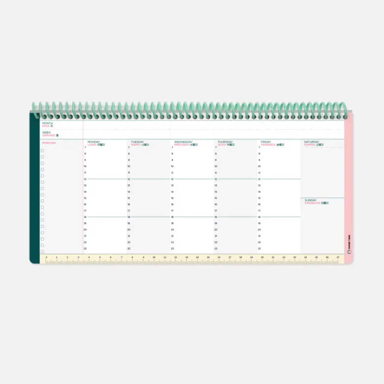 Planning Hebdomadaire - Palette