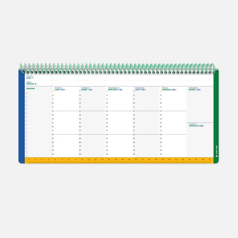 Planning Hebdomadaire - Palette
