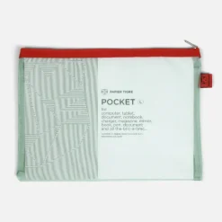 Pochette Mesh L - Vert d'eau