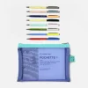 Pochette S et les 8 stylos - Aqua