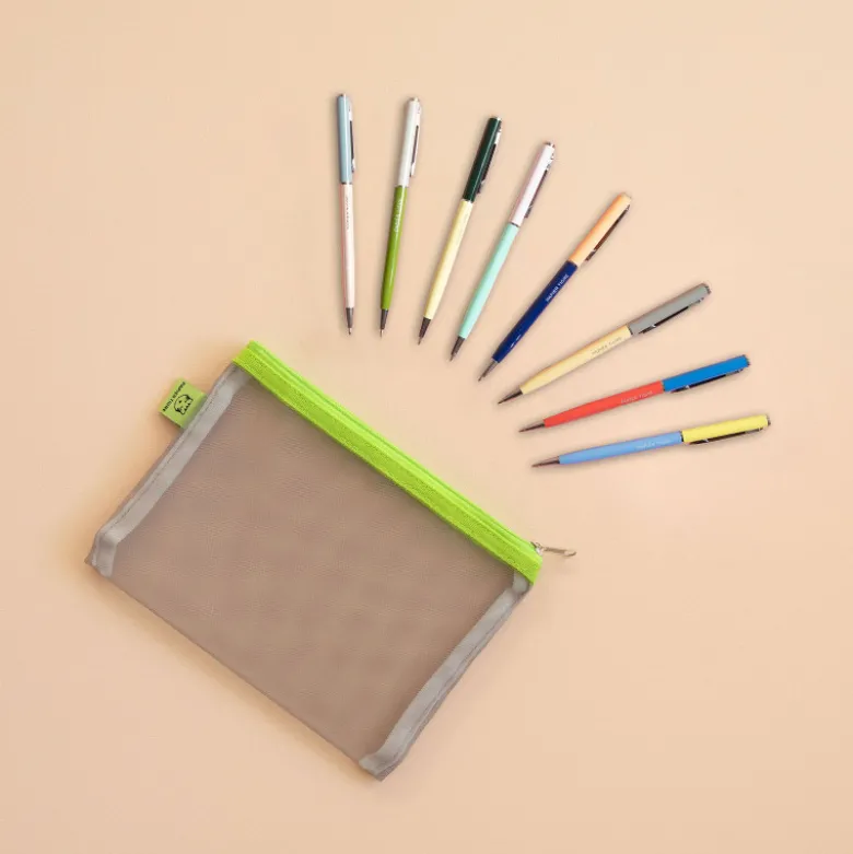 Pochette S et les 8 stylos - Lime