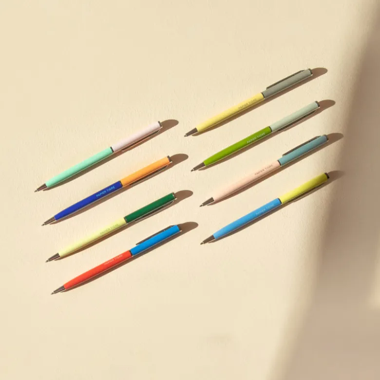 Pochette S et les 8 stylos - Lime