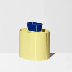 Pot à crayons - Jaune et marine