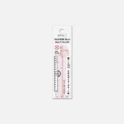 Règle Midori Pliable 16cm - Rose