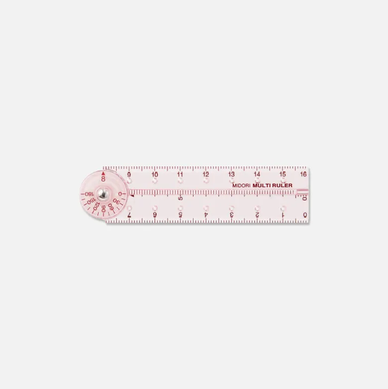 Règle Midori Pliable 16cm - Rose