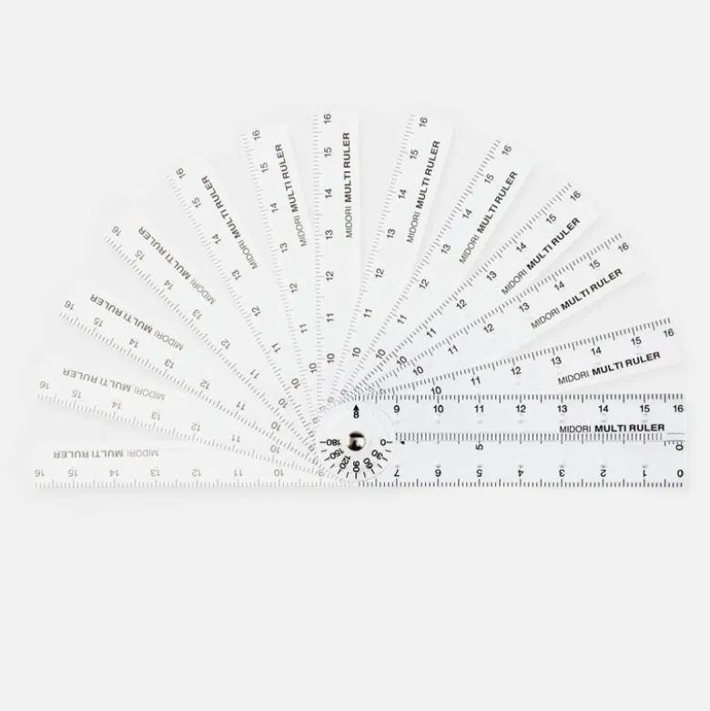 Règle Midori Pliable 16cm - Transparent