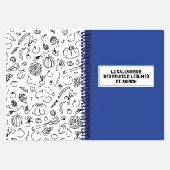 Set de carnet de recettes tissu - Bordeaux