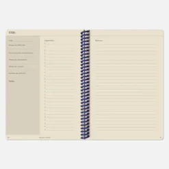 Set de carnet de recettes tissu - Corail