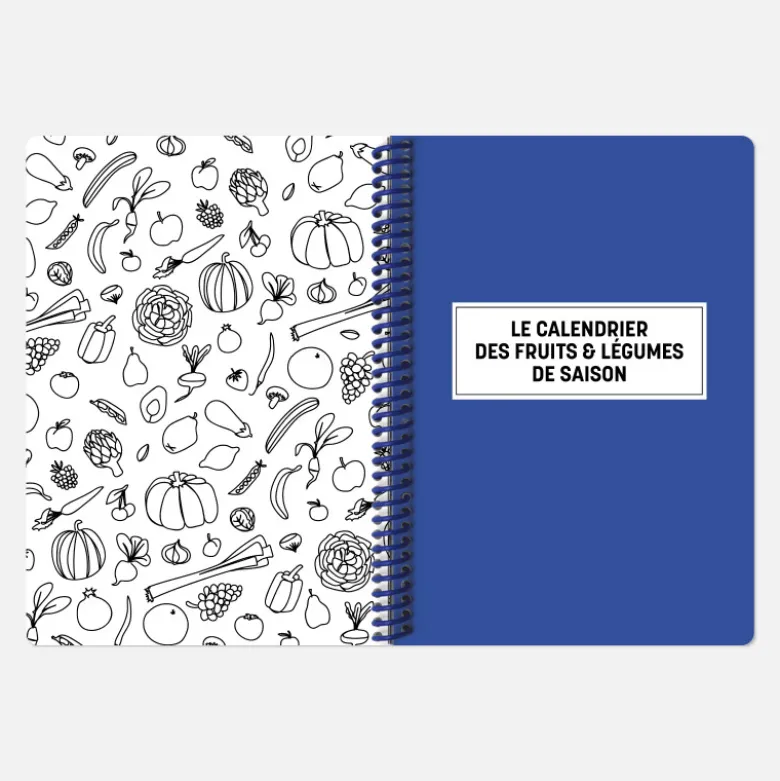 Set de carnet de recettes tissu - Corail