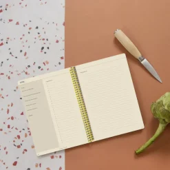 Set de carnet de recettes tissu - Jean