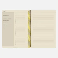 Set de carnet de recettes tissu - Jean