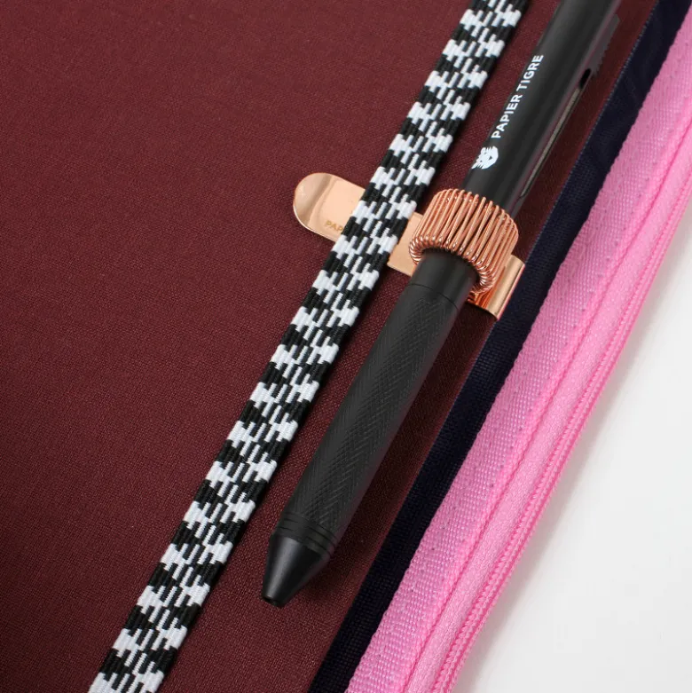 Set de Papeterie - Carnet tissu Bordeaux