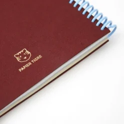 Set de Papeterie - Carnet tissu Bordeaux