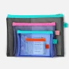 Set de 4 Pochettes Mesh - Aqua