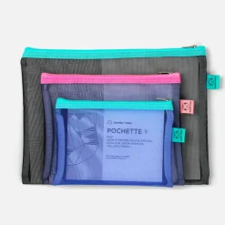 Set de Pochettes Mesh - Noir