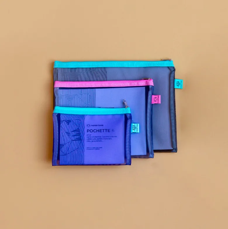Set de Pochettes Mesh - Noir