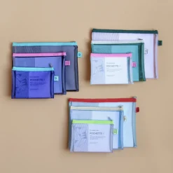 Set de Pochettes Mesh - Noir