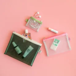 Set de 3 Pochettes Mesh - Vert
