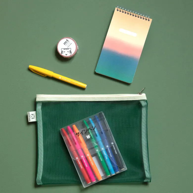 Set de 3 Pochettes Mesh - Vert