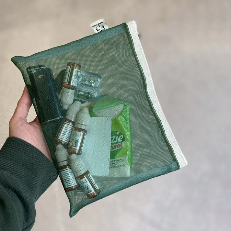 Set de 4 Pochettes Mesh - Vert