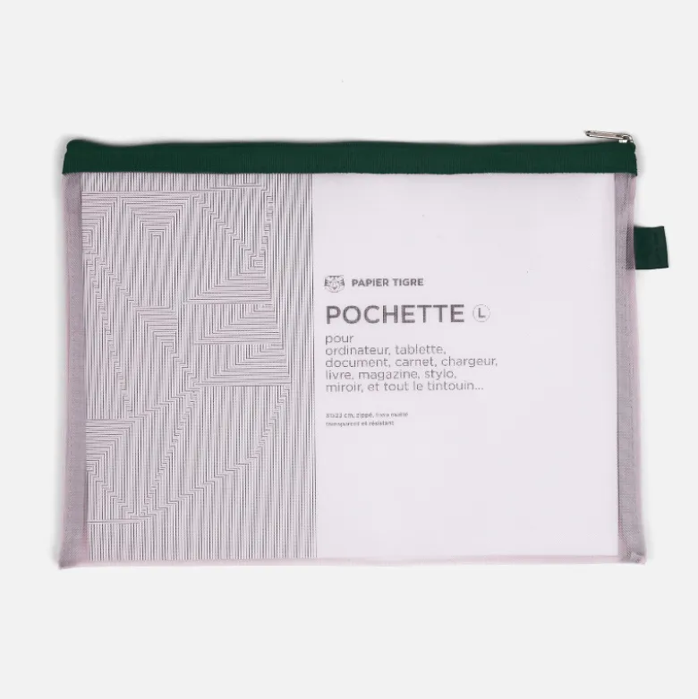 Set trousse et pochettes Mesh - Jaune