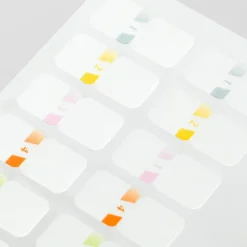 Stickers index - Chiffres multicolores
