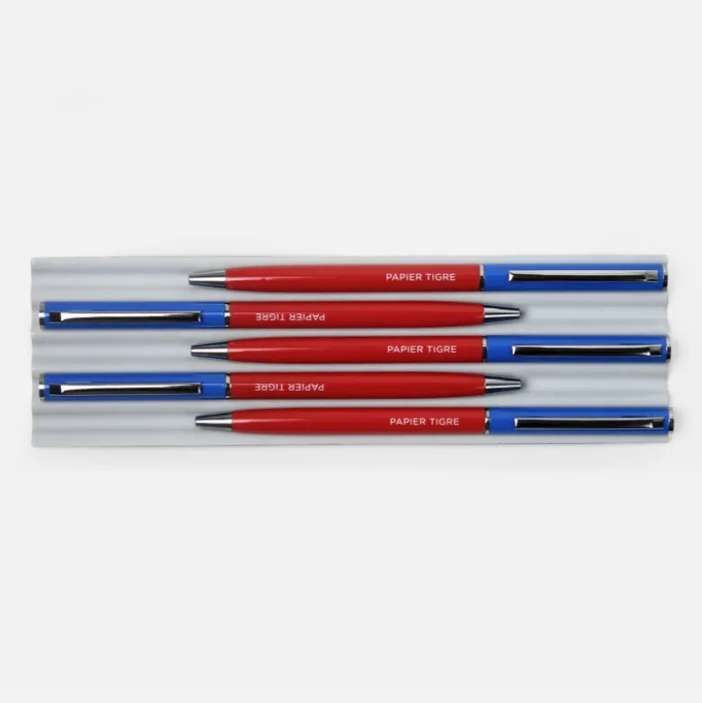 Stylo-Bille - Bleu/Brique