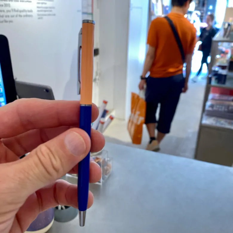 Stylo-Bille - Cobalt/Saumon