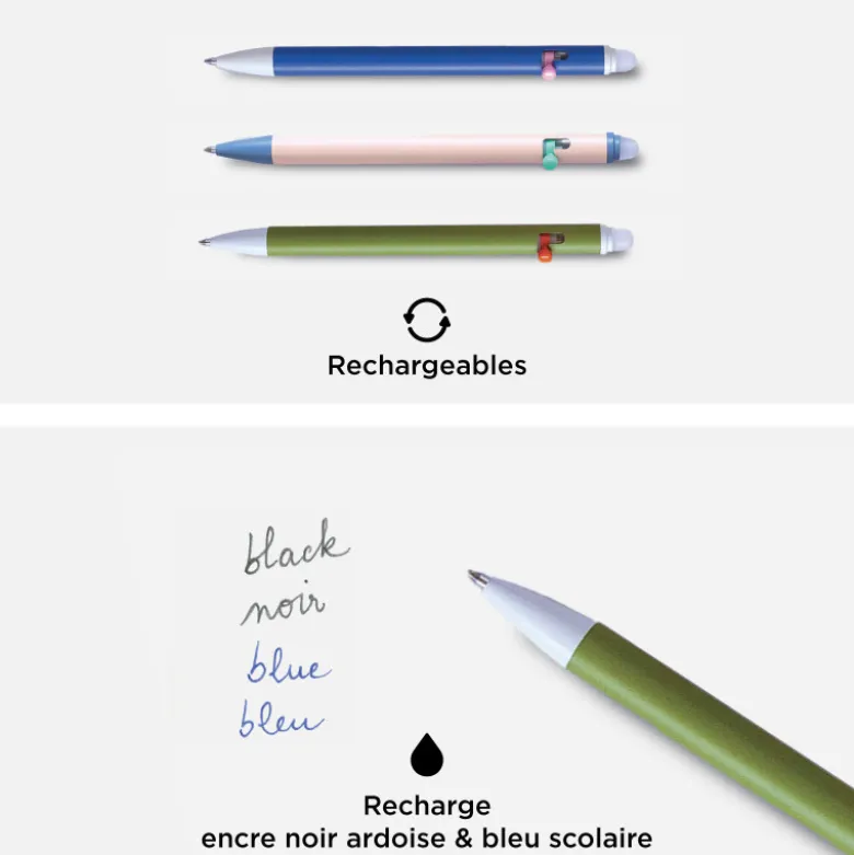 Stylo effaçable Korektor - Olive Lune