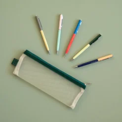 Trousse Mesh et les 5 stylos - Jaune