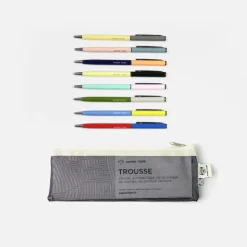 Trousse Mesh et les 8 stylos - Noire