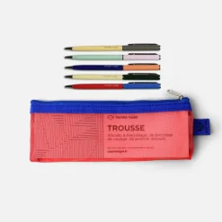 Trousse Mesh et les 5 stylos - Rouge