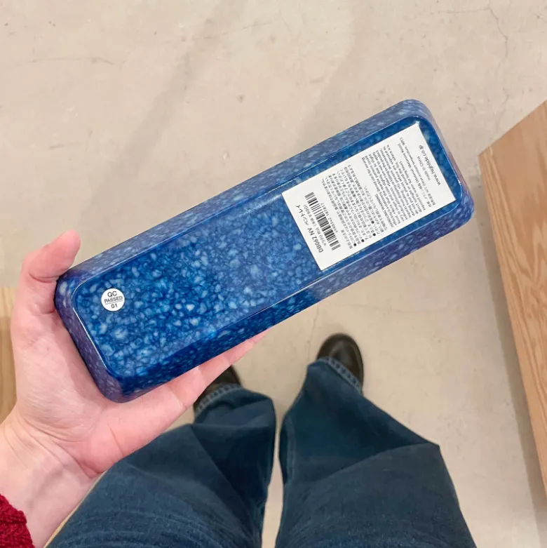 Vide Poche long en mélamine - Navy
